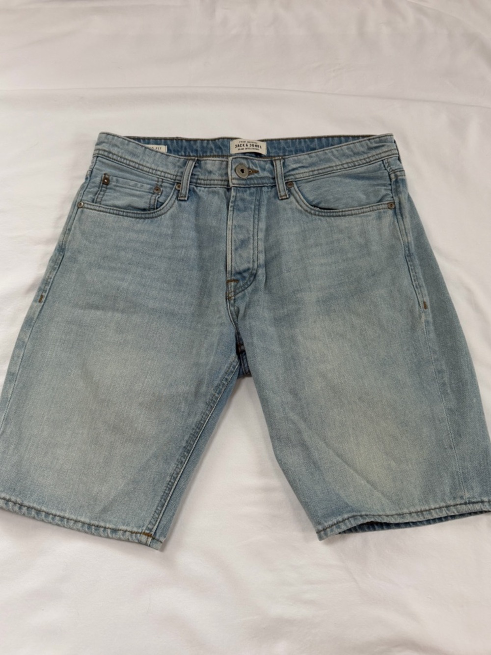 Jack & Jones Light Blue Denim Jean Shorts